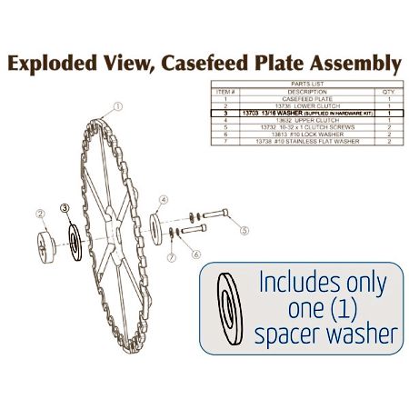 DILLON CASEFEED SPACER WASHER
