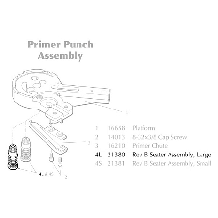 DILLON XL650 PRIMER SEATER ASSEMBLY LARGE