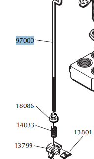 DILLON 550 FAILSAFE ROD ASSEMBLY