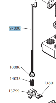 DILLON 650 FAILSAFE ROD ASSEMBLY