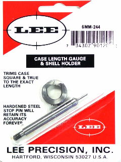 6mm REM/.244 REM LEE CASE LENGTH GAUGE/SHELL HOLDER