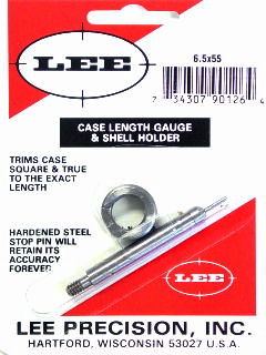 6.5X55 MAUSER SWED LEE CASE LENGTH GAUGE/SHELL HOLDER
