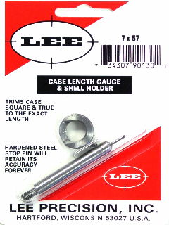 7X57 MAUSER LEE CASE LENGTH GAUGE/SHELL HOLDER