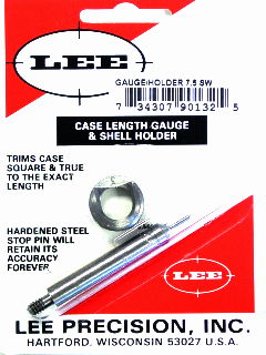 7.5 SWISS LEE CASE LENGTH GAUGE/SHELL HOLDER