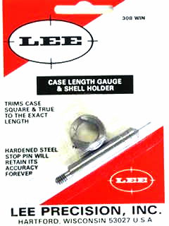 308 WIN LEE CASE LENGTH GAUGE/SHELL HOLDER