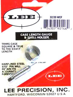 32/20 WCF LEE CASE LENGTH GAUGE/SHELL HOLDER