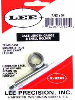 7.62X54 RUS LEE CASE LENGTH GAUGE/SHELL HOLDER
