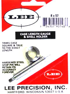 8X57 MAUSER LEE CASE LENGTH GAUGE/SHELL HOLDER