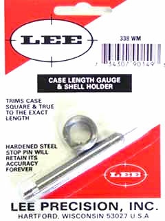 338 WIN MAG LEE CASE LENGTH GAUGE/SHELL HOLDER