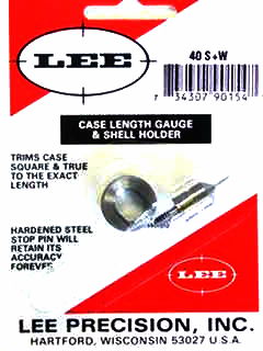 40 S&W LEE CASE LENGTH GAUGE/SHELL HOLDER
