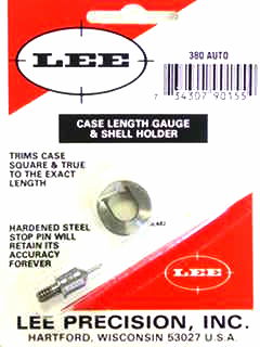 380 AUTO LEE CASE LENGTH GAUGE/SHELL HOLDER