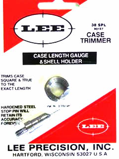 38 SPEC LEE CASE LENGTH GAUGE/SHELL HOLDER