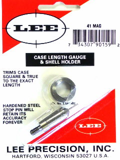 41 MAG LEE CASE LENGTH GAUGE/SHELL HOLDER