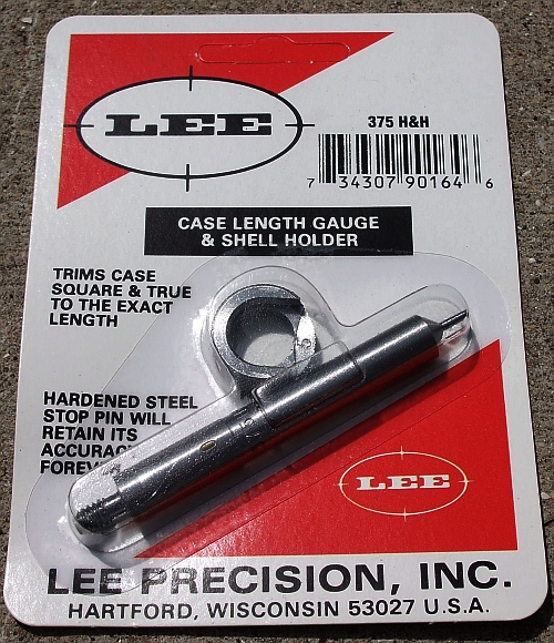 375 H&H LEE CASE LENGTH GAUGE/SHELL HOLDER