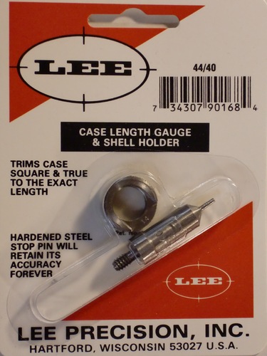 44/40 LEE CASE LENGTH GAUGE/SHELL HOLDER