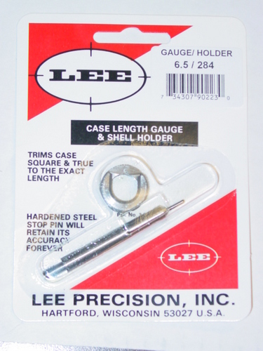 6.5/284 LEE CASE LENGTH GAUGE/SHELL HOLDER