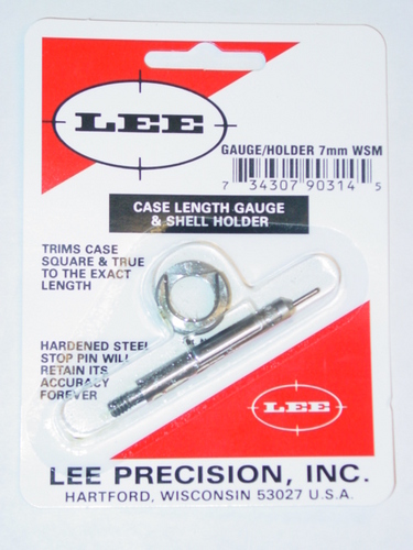 7mm WSM LEE CASE LENGTH GAUGE/SHELL HOLDER