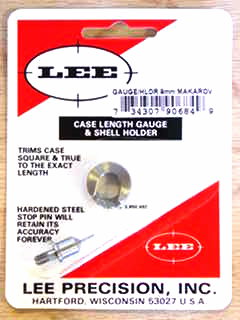 9mm MAKAROV LEE CASE LENGTH GAUGE/SHELL HOLDER