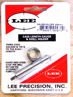 458 WIN MAG LEE CASE LENGTH GAUGE/SHELL HOLDER