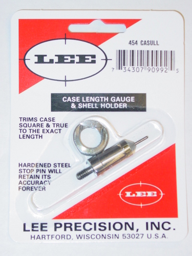 454 CASULL LEE CASE LENGTH GAUGE/SHELL HOLDER