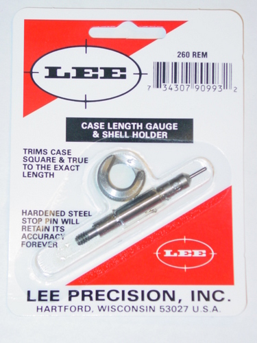 260 REM Lee Case Length Gauge/Shell Holder for Sale