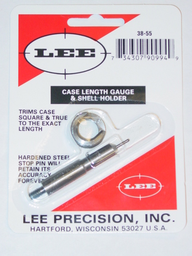 38/55 LEE CASE LENGTH GAUGE/SHELL HOLDER